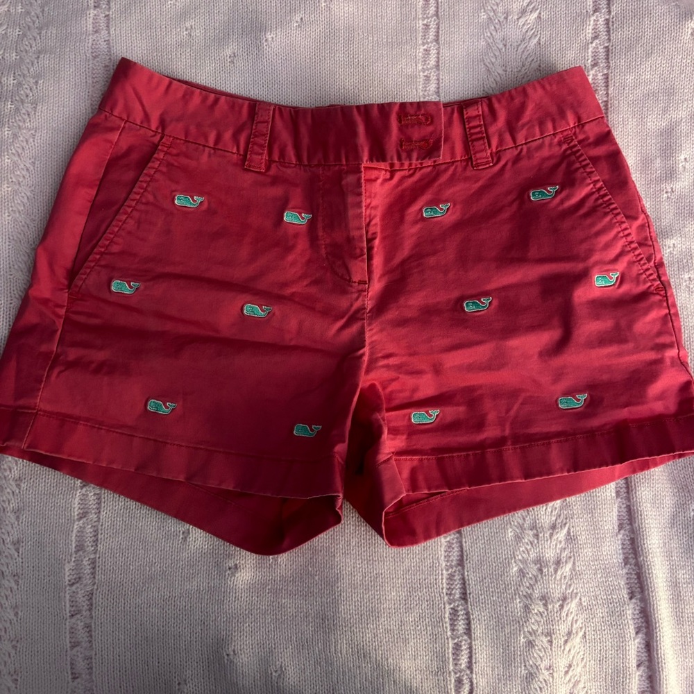 Vineyard Vines Hot pink boating shorts